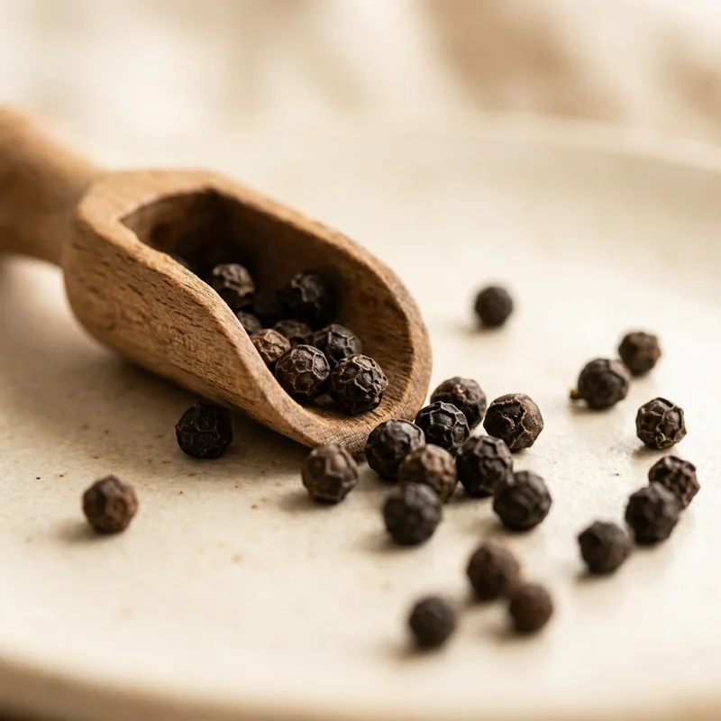 Schwarzpfeffer-Extrakt mit Piperin für bessere Bioverfügbarkeit